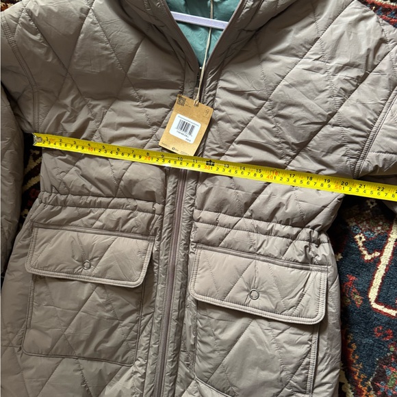 Toad and Co Nomader Womens Reversible Puffer Parka-Silverpine & Mushroom Jacket - Picture 6 of 12